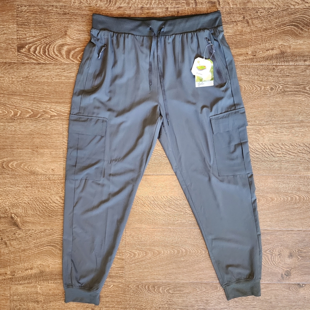 Libin Womens Cargo Pants Lightweight Waterproof UPF50+ Outdoors Gray Green